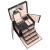 Cutie depozitare si organizare bijuterii, piele ecologica + velur, 26 x 21,5 x 19 cm, negru Household NewTrend