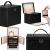 Cutie depozitare si organizare bijuterii, piele ecologica + velur, 26 x 21,5 x 19 cm, negru Household NewTrend
