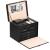 Cutie depozitare si organizare bijuterii, piele ecologica + velur, 26 x 21,5 x 19 cm, negru Household NewTrend