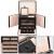 Cutie depozitare si organizare bijuterii, piele ecologica + velur, 26 x 21,5 x 19 cm, negru Household NewTrend