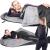 Sac de dormit tip mumie, cu geanta de transport, 210x80cm, 0-10grade, culoare negru gri Household NewTrend