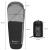 Sac de dormit tip mumie, cu geanta de transport, 210x80cm, 0-10grade, culoare negru gri Household NewTrend