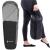 Sac de dormit tip mumie, cu geanta de transport, 210x80cm, 0-10grade, culoare negru gri Household NewTrend