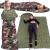 Sac de dormit tip mumie, cu geanta de transport, 210x73cm, 8-20grade, culoare camuflaj Household NewTrend