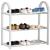 Pantofar PVC si metal, Sersimo cu 3 rafturi, 49x48cm, argintiu Household NewTrend
