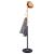 Cuier tip pom din metal Sersimo, 6 agatatoare, 180cm, negru maro Household NewTrend