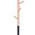 Cuier tip pom din metal Sersimo, 6 agatatoare, 180cm, negru maro Household NewTrend