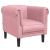 Set de canapele, 3 piese, roz, catifea GartenMobel Dekor