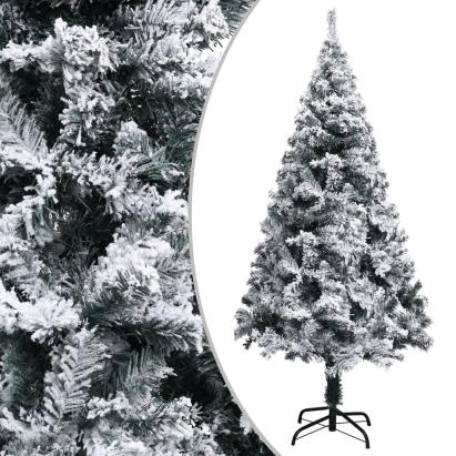 Brad de Crăciun artificial cu zăpadă, verde, 120 cm, PVC GartenMobel Dekor