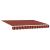 Obloon retractabil manual portocalie și maro 300 x 250 cm GartenMobel Dekor
