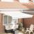 Pergola retractabilă manuală albă 300x250 cm GartenMobel Dekor