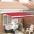 Markiza retractabilă manuală Roșie 300x250 cm de la GartenMobel Dekor