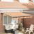 Markiza manuală retractabilă - Galbenă și portocalie 350x250 cm GartenMobel Dekor