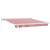 Umbra de soare retractabilă manuală cu dungi roșii și albe 350x250 cm GartenMobel Dekor