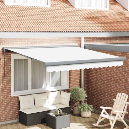 Pergolă Retractabilă Manuală Albă de la , 350x250 cm GartenMobel Dekor