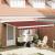 Perdea retractabilă automată portocalie și maronie, 400 x 300 cm GartenMobel Dekor