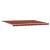Umbrelă Retractabilă Manuală Portocalie și Marron, dimensiuni 500x300 cm GartenMobel Dekor