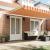 Rulou automat retractabil galben și portocaliu 500 x 300 cm GartenMobel Dekor