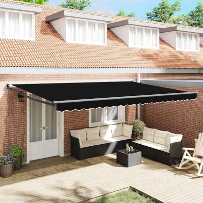 Obraz retractabil manual Negru 500 x 300 cm GartenMobel Dekor