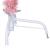 Jumătate brad de Crăciun artificial cu suport, roz, 120 cm, PVC GartenMobel Dekor