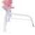 Jumătate brad de Crăciun artificial cu suport, roz, 150 cm, PVC GartenMobel Dekor