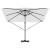 Umbrela Cantilever Roma Bej 286x285x265 cm din aluminiu GartenMobel Dekor