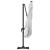 Umbrela Cantilever Roma Bej 286x285x265 cm din aluminiu GartenMobel Dekor