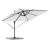 Umbrela Cantilever Roma Bej 286x285x265 cm din aluminiu GartenMobel Dekor