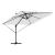 Umbrela Cantilever Roma Bej 286x285x265 cm din aluminiu GartenMobel Dekor