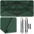 Parasol Roma Verde 286x285x265 cm din aluminiu GartenMobel Dekor