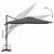 Parasol cantilever Roma Antracit 286x285x265 cm, din aluminiu GartenMobel Dekor