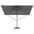 Parasol cantilever Roma Antracit 286x285x265 cm, din aluminiu GartenMobel Dekor
