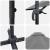 Parasol cantilever Roma Antracit 286x285x265 cm, din aluminiu GartenMobel Dekor