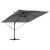 Parasol cantilever Roma Antracit 286x285x265 cm, din aluminiu GartenMobel Dekor
