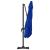 Parasolar cantilever Roma Albastru Azure 286x285x265 cm din aluminiu GartenMobel Dekor
