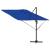 Parasolar cantilever Roma Albastru Azure 286x285x265 cm din aluminiu GartenMobel Dekor