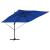 Parasolar cantilever Roma Albastru Azure 286x285x265 cm din aluminiu GartenMobel Dekor