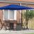 Parasolar cantilever Roma Albastru Azure 286x285x265 cm din aluminiu GartenMobel Dekor