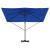 Parasolar cantilever Roma Albastru Azure 286x285x265 cm din aluminiu GartenMobel Dekor