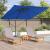 Parasolar cantilever Roma Albastru Azure 286x285x265 cm din aluminiu GartenMobel Dekor