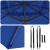 Parasolar cantilever Roma Albastru Azure 286x285x265 cm din aluminiu GartenMobel Dekor