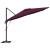 Parasol cantilever Roma Roșu Bordeaux 286x285x265 cm din aluminiu GartenMobel Dekor