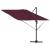Parasol cantilever Roma Roșu Bordeaux 286x285x265 cm din aluminiu GartenMobel Dekor