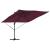 Parasol cantilever Roma Roșu Bordeaux 286x285x265 cm din aluminiu GartenMobel Dekor