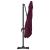 Parasol cantilever Roma Roșu Bordeaux 286x285x265 cm din aluminiu GartenMobel Dekor