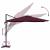 Parasol cantilever Roma Roșu Bordeaux 286x285x265 cm din aluminiu GartenMobel Dekor