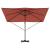 Parasolar Roma cu braț cantilever Terracotta 286x285x265 cm din aluminiu GartenMobel Dekor