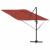 Parasolar Roma cu braț cantilever Terracotta 286x285x265 cm din aluminiu GartenMobel Dekor