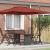 Parasolar Roma cu braț cantilever Terracotta 286x285x265 cm din aluminiu GartenMobel Dekor