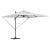 Umbrela Cantilever Roma cu LED-uri, Bej, 286x285x270 cm, din aluminiu GartenMobel Dekor